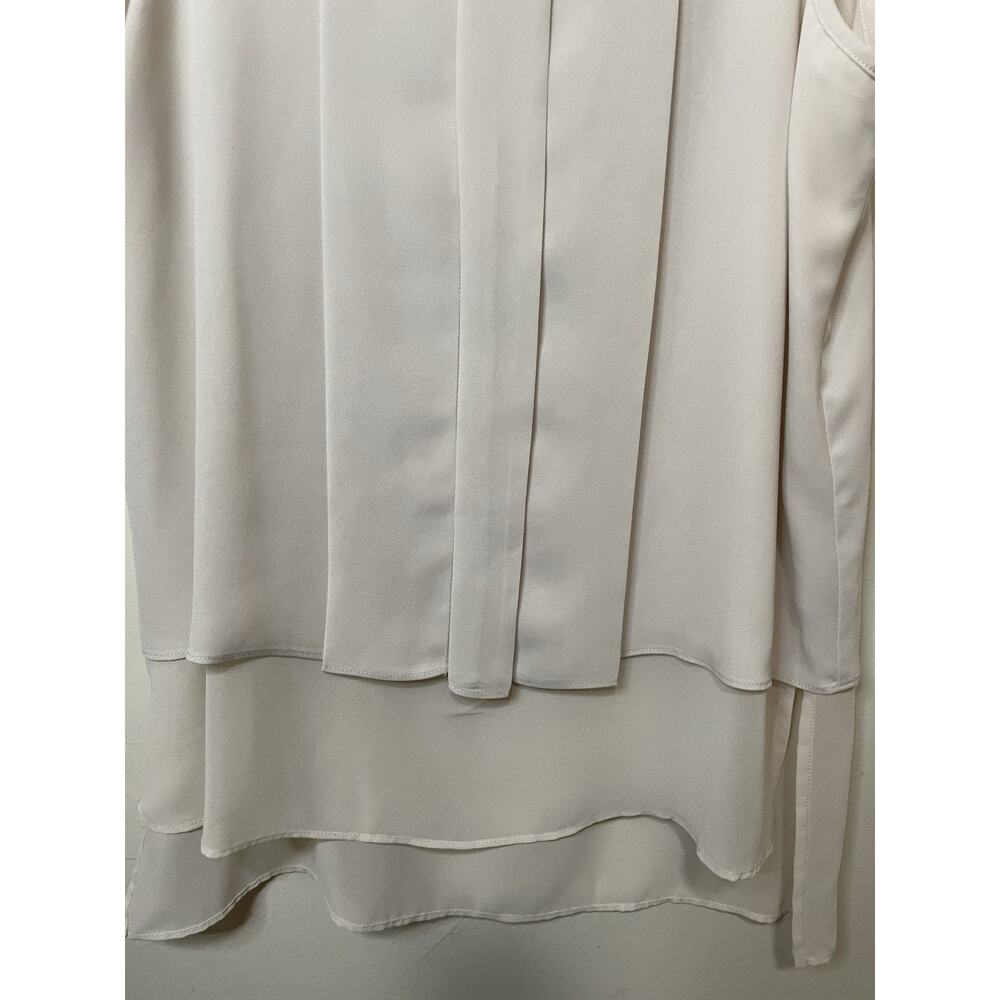 HD in Paris Anthropologie Sleeveless Pleated Sheer Top Size 2 Made In Indonesia - Picture 6 of 8